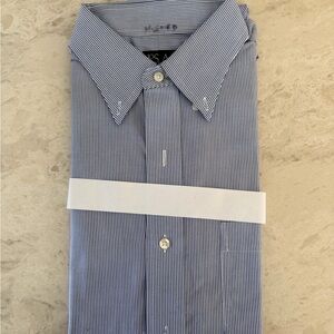 Jos. A. Bank Navy Pinstripe Dress Shirt